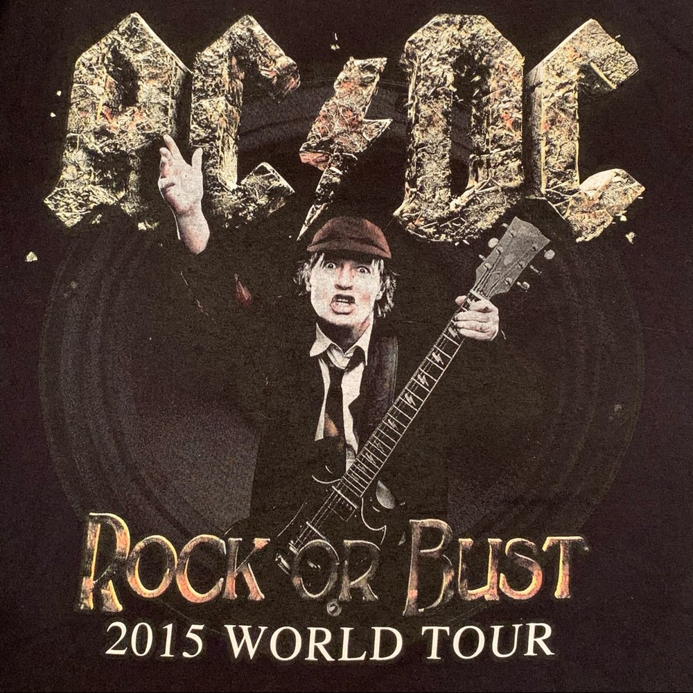 ⚡️ AC/DC 2015 Rock Or Bust World Tour Shirt